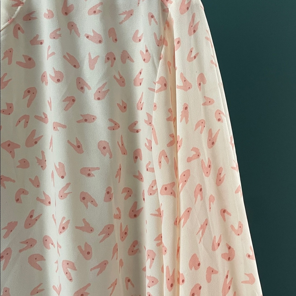 Light Pink Patterned Button Down Shirt - image 2